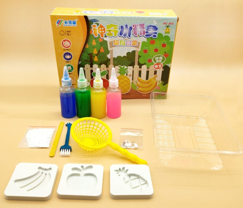 Ensemble de Jouets DIY Boue Cristalline Elfe de l’Eau pour Enfants
