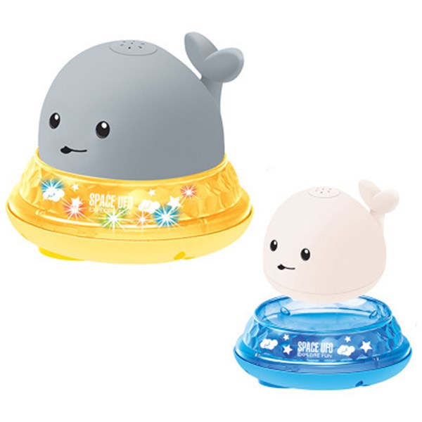 Jouets Pour le Bain avec Lampe Électrique Automatique Induction de L'eau Pulvérisée Jouet De Bain de L'eau pulvérisée Baleine