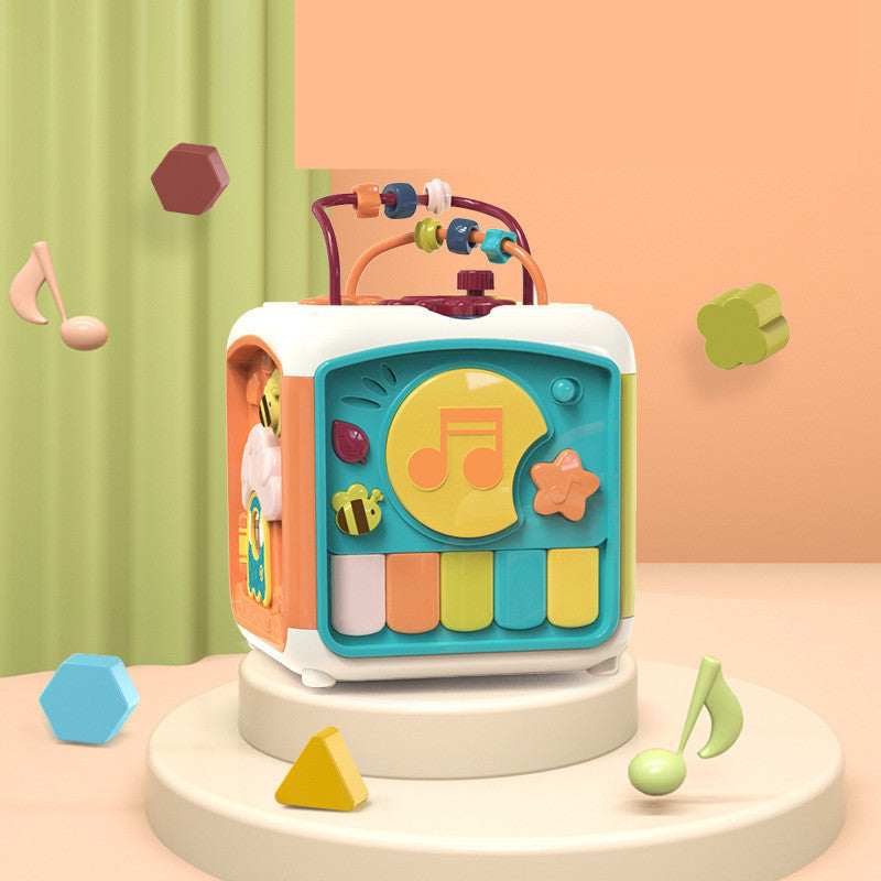 Jouet éducatif polyèdre de tambour pour enfants