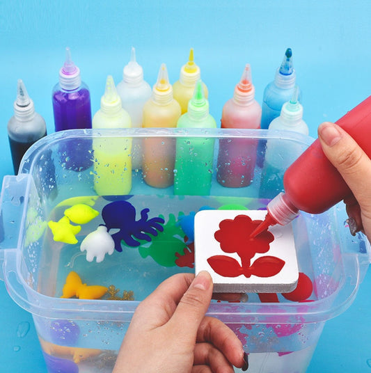 Ensemble de Jouets DIY Boue Cristalline Elfe de l’Eau pour Enfants