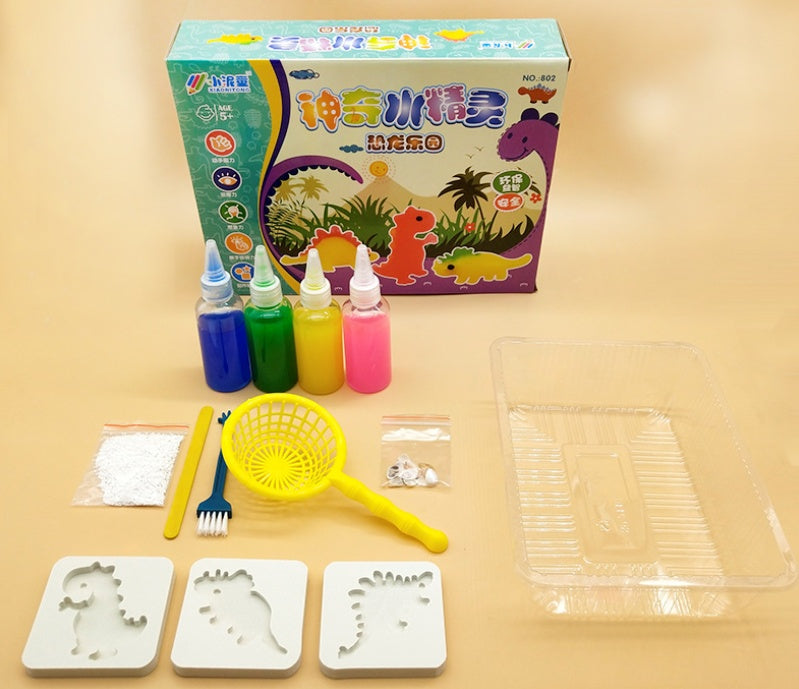 Ensemble de Jouets DIY Boue Cristalline Elfe de l’Eau pour Enfants