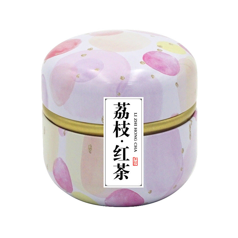 Cadeau parfumé à la pêche Osmanthus Oolong Thé parfumé en fer en boîte