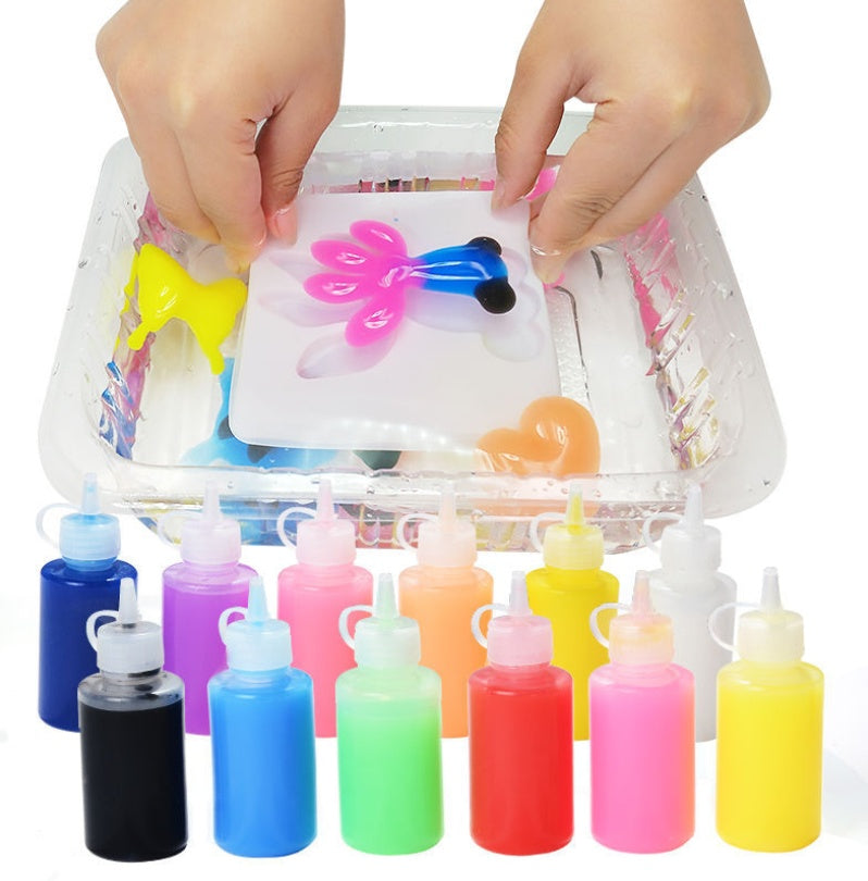 Ensemble de Jouets DIY Boue Cristalline Elfe de l’Eau pour Enfants