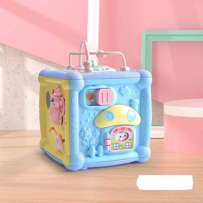 Jouet éducatif polyèdre de tambour pour enfants