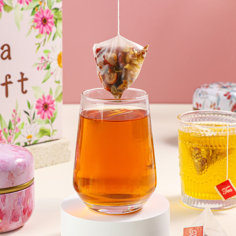 Cadeau parfumé à la pêche Osmanthus Oolong Thé parfumé en fer en boîte