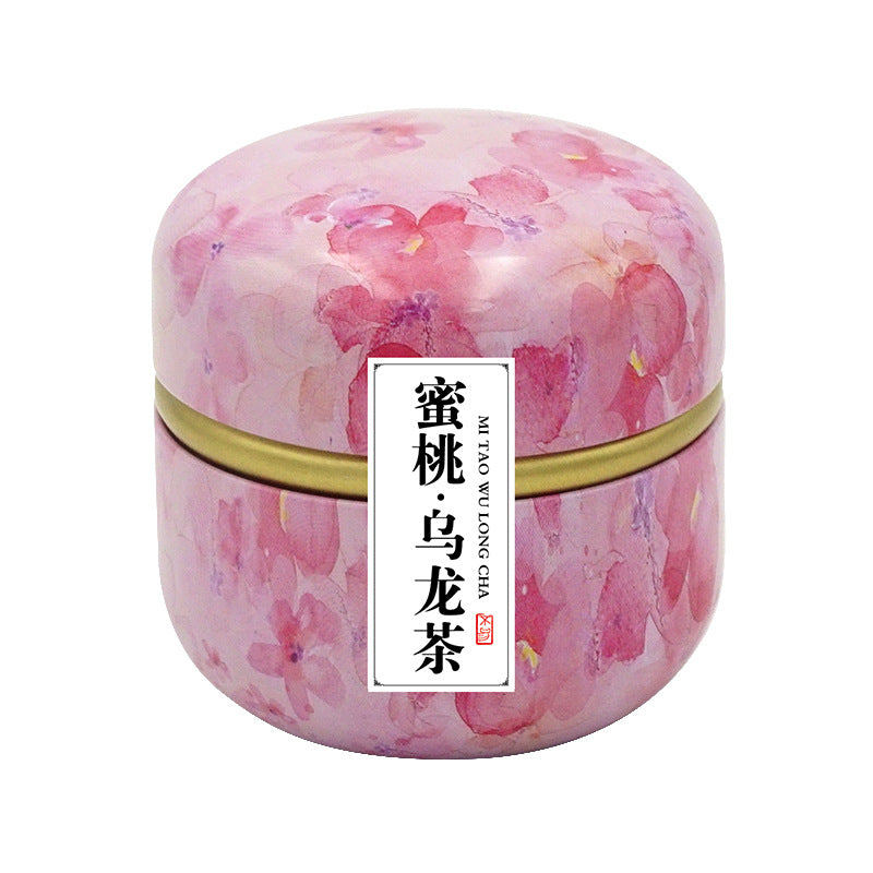 Cadeau parfumé à la pêche Osmanthus Oolong Thé parfumé en fer en boîte
