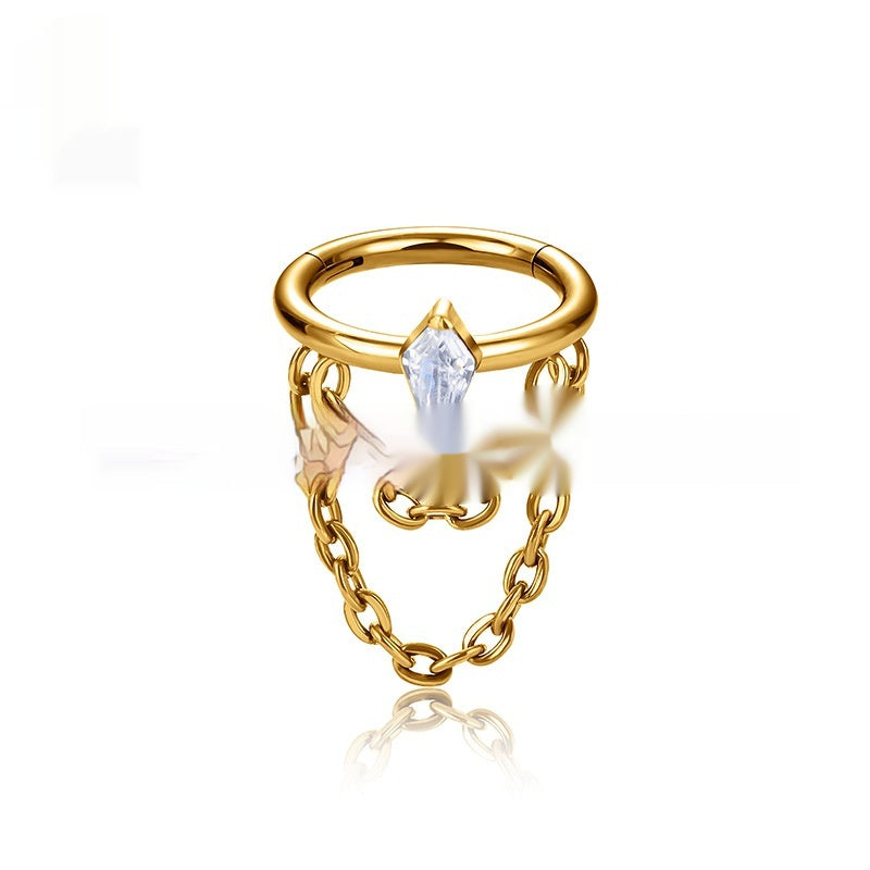 Boucle d'oreille titanium