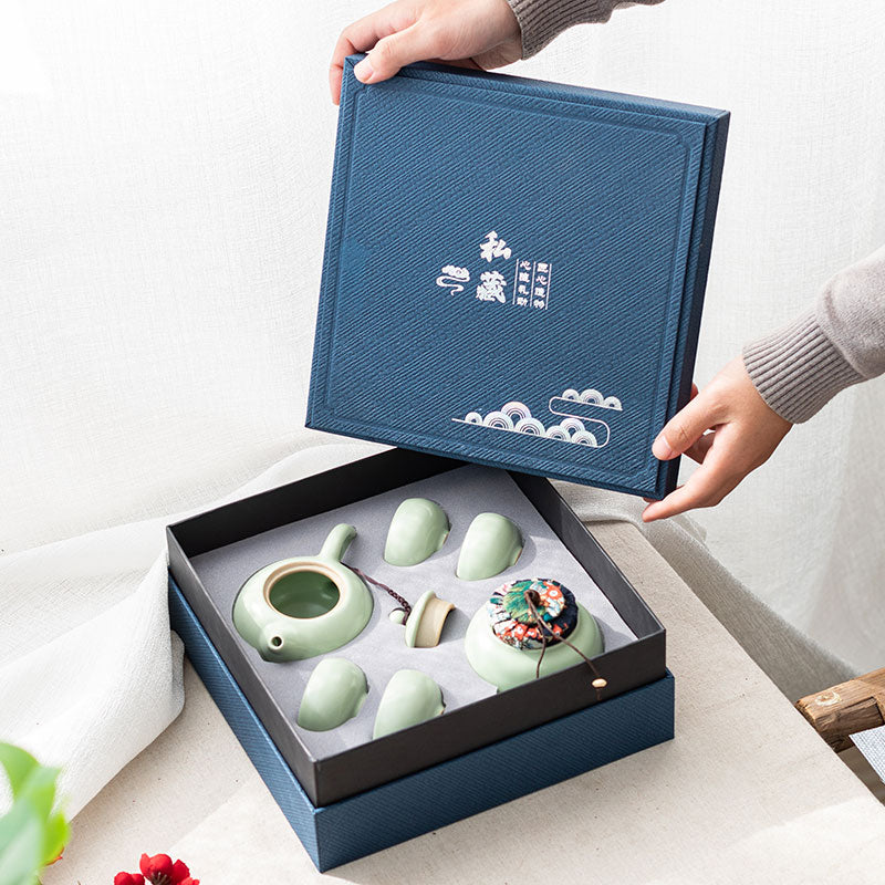 Céramique Kung Fu service à thé coffret cadeau entreprise petit cadeau