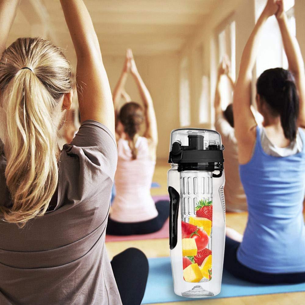 Bouteille BPA Plastique  Sport Fruits Infuseur Bouteilles D'eau Avec Infuser Jus Shaker Boisson Bouteille De l'eau