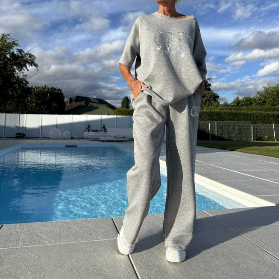 Ensemble 2 pieces decontracte pour femme-Automne 2025