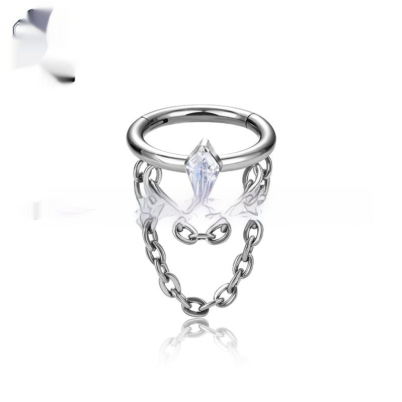 Boucle d'oreille titanium