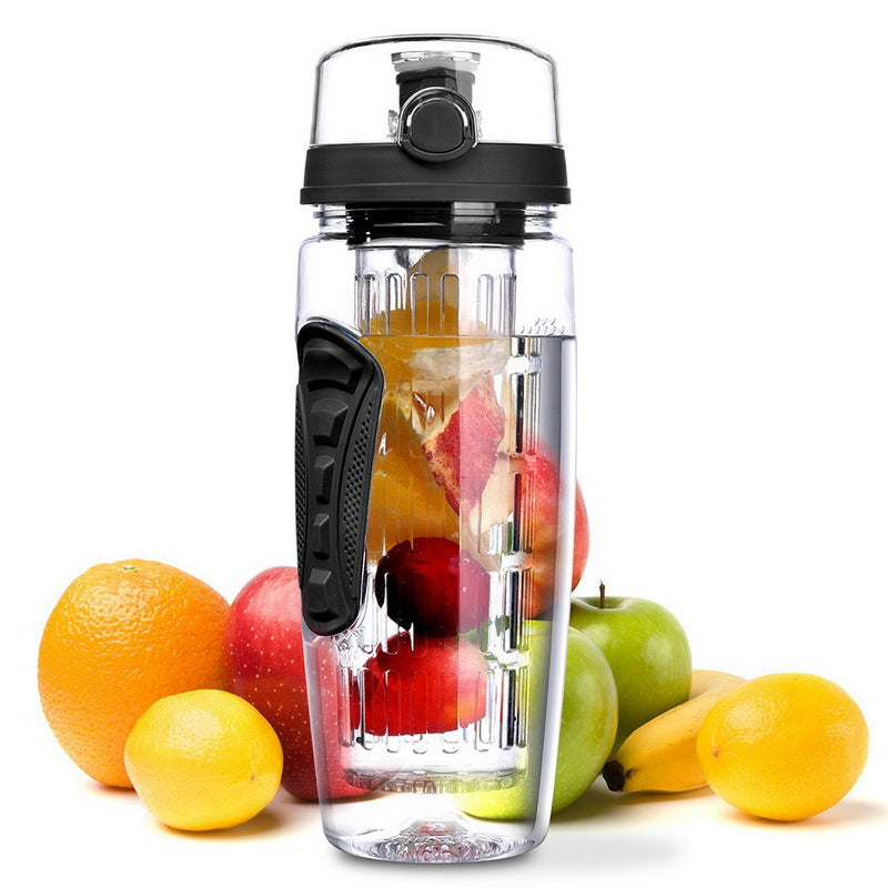 Bouteille BPA Plastique  Sport Fruits Infuseur Bouteilles D'eau Avec Infuser Jus Shaker Boisson Bouteille De l'eau