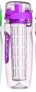 Bouteille BPA Plastique  Sport Fruits Infuseur Bouteilles D'eau Avec Infuser Jus Shaker Boisson Bouteille De l'eau