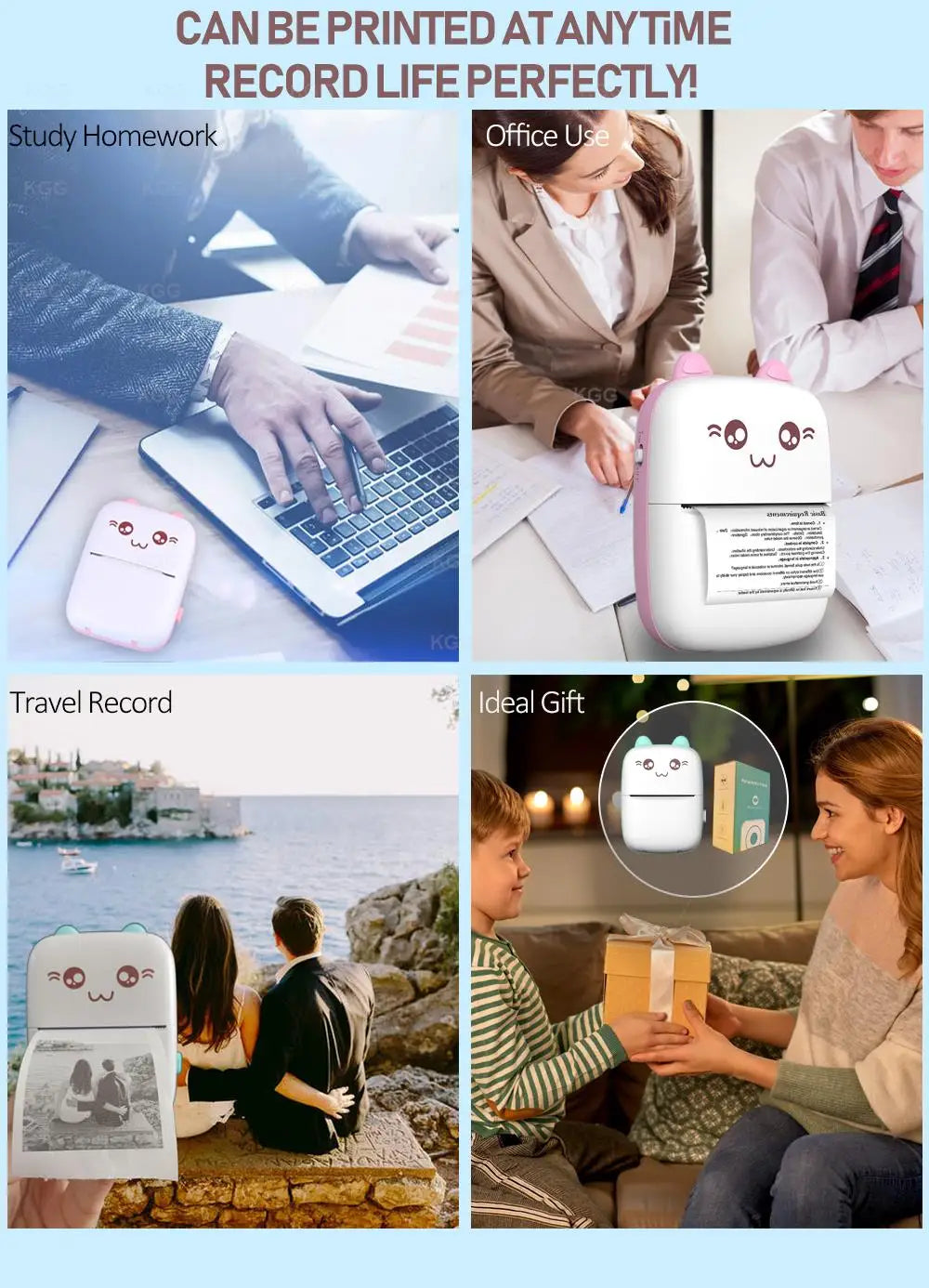 Mini Imprimante Portable Sans Fil Bluetooth