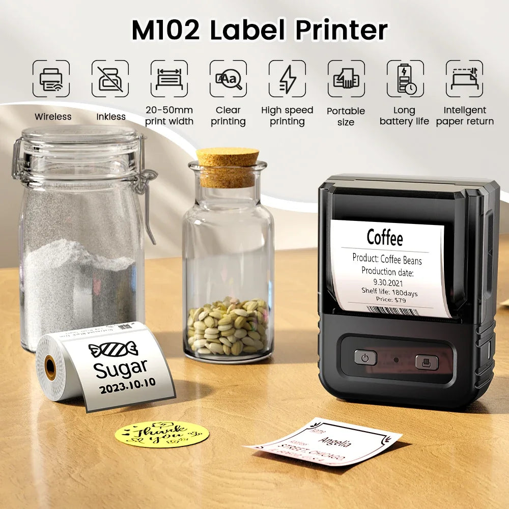 Mini Imprimante d'Étiquettes 20-50mm Expédition