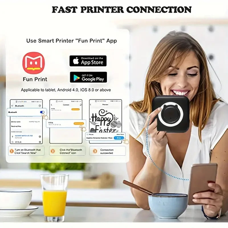 Mini Imprimante Thermique Portable