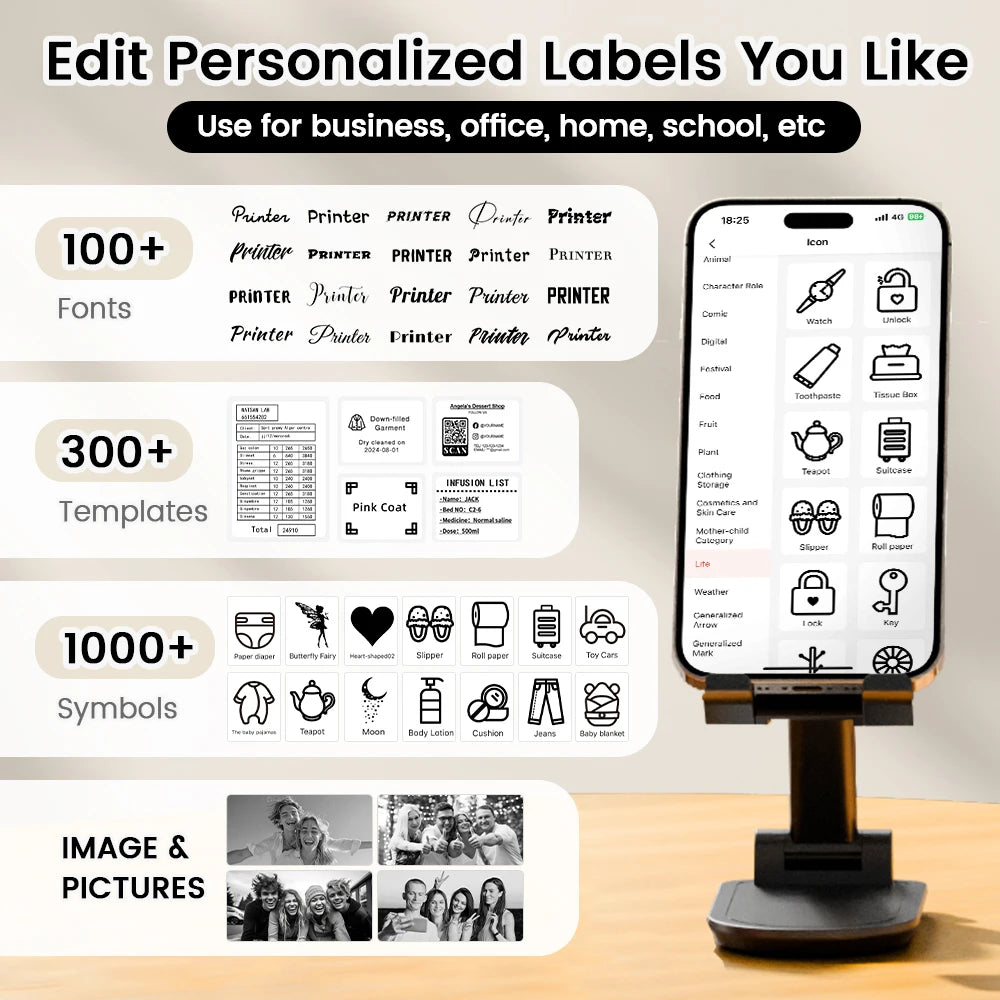 Mini Imprimante d'Étiquettes 20-50mm Expédition