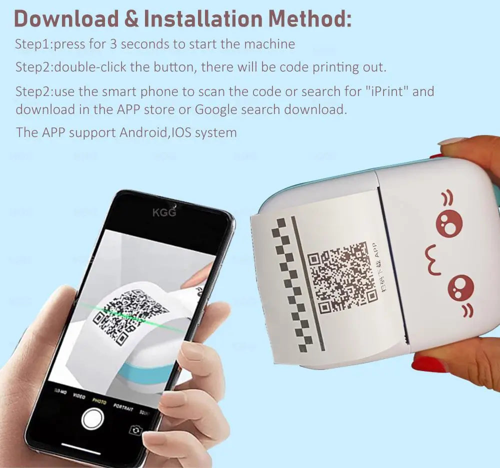 Mini Imprimante Portable Sans Fil Bluetooth