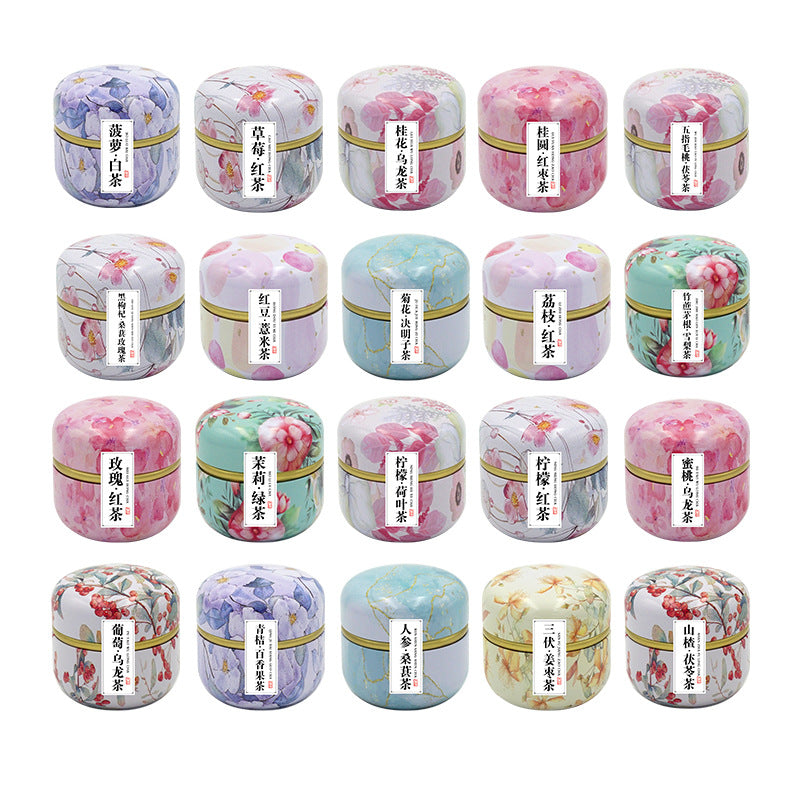 Cadeau parfumé à la pêche Osmanthus Oolong Thé parfumé en fer en boîte
