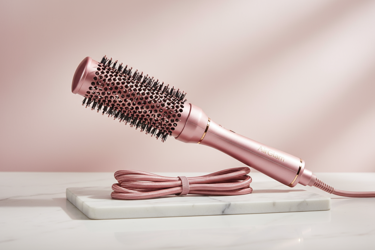 AirGlam - Brosse soufflante Rose