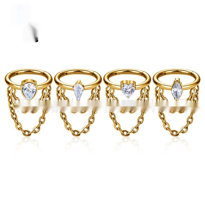 Boucle d'oreille titanium