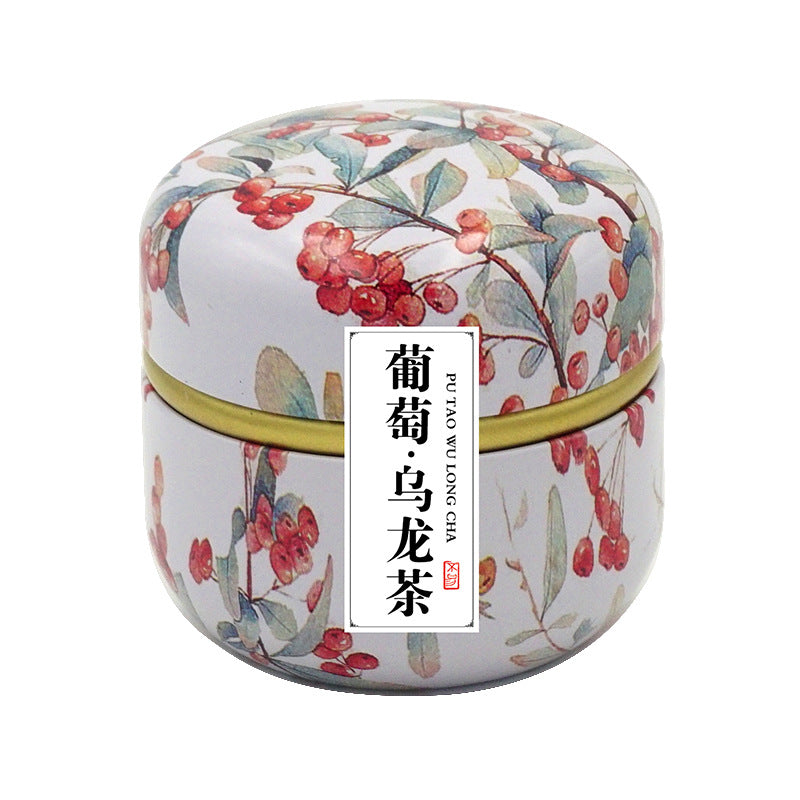 Cadeau parfumé à la pêche Osmanthus Oolong Thé parfumé en fer en boîte