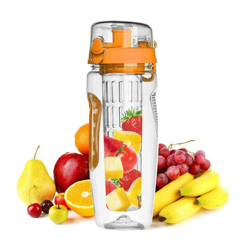 Bouteille BPA Plastique  Sport Fruits Infuseur Bouteilles D'eau Avec Infuser Jus Shaker Boisson Bouteille De l'eau