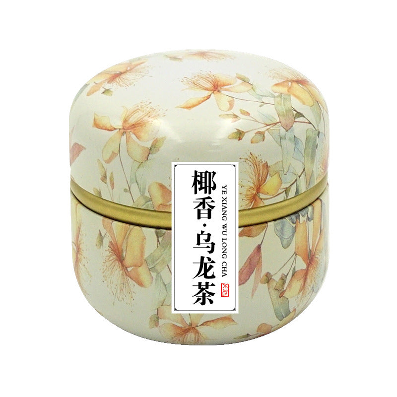 Cadeau parfumé à la pêche Osmanthus Oolong Thé parfumé en fer en boîte